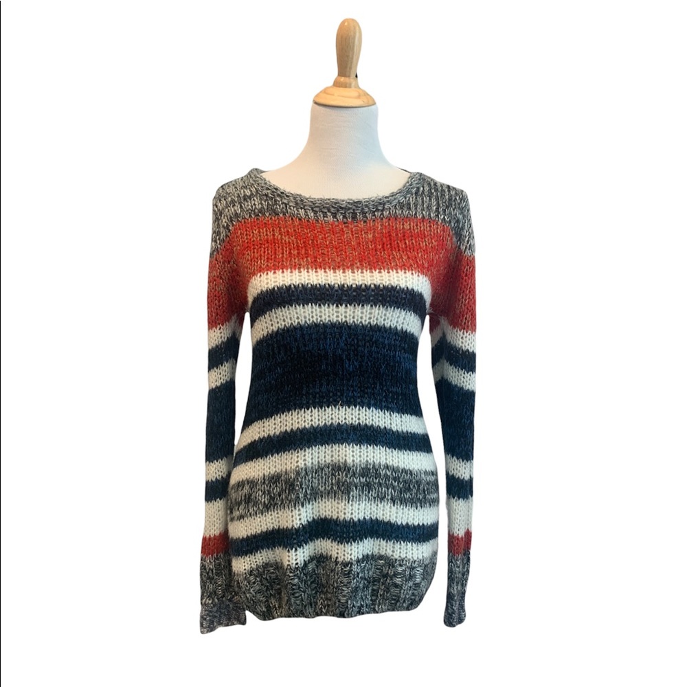 QED London | Multi Colour Knit Long Sleeve Sweater